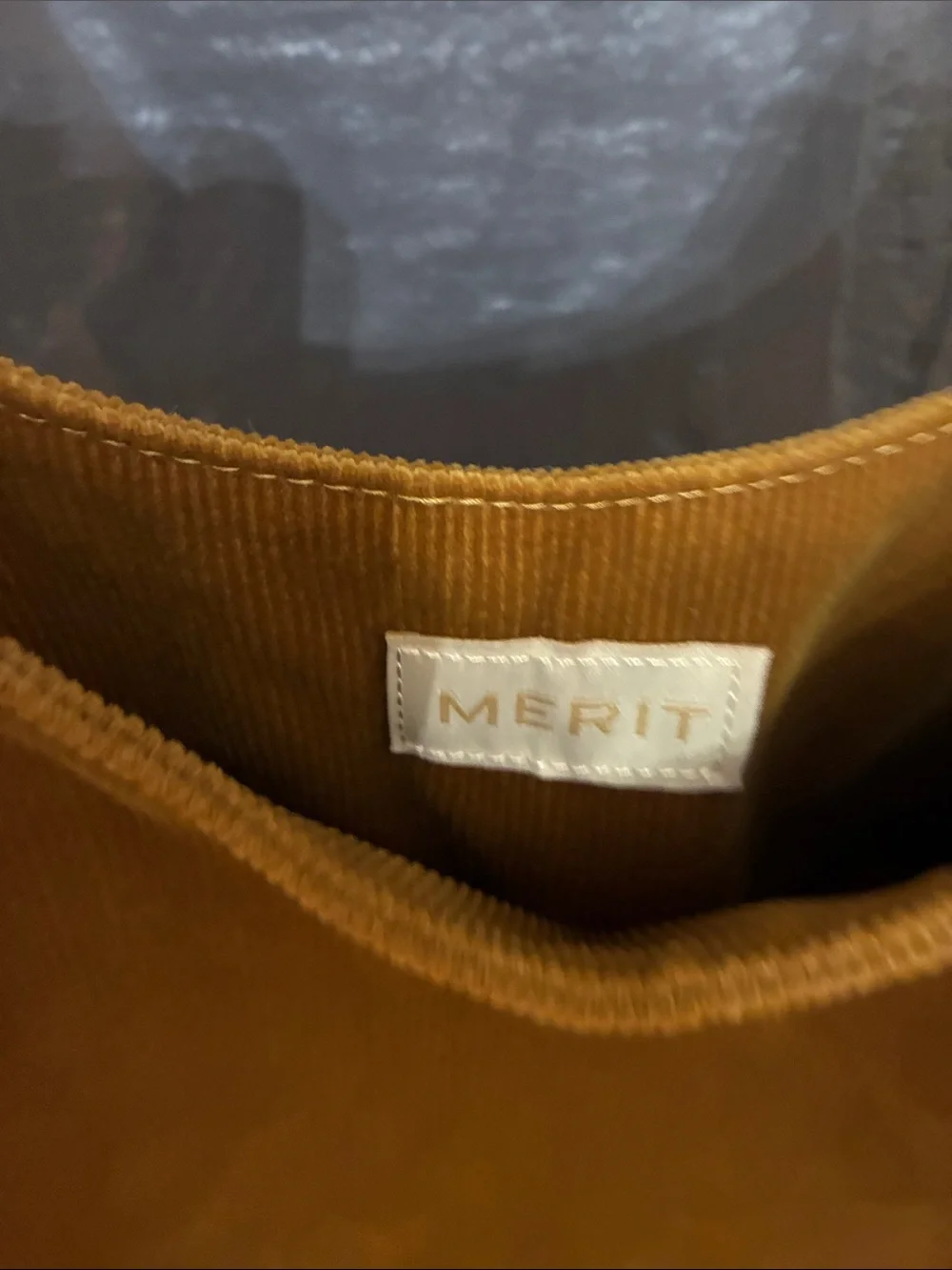 Merit Corduroy Signature Makeup Bag